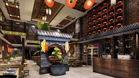 餐厅设计—古色古香的川菜馆