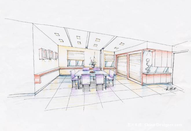 餐厅透视-黄碧贞的设计师家园-餐饮酒吧