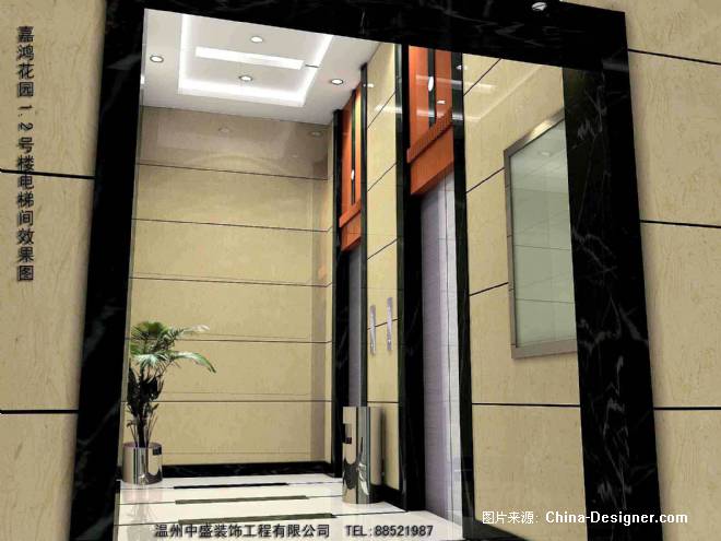 温州高档住宅楼电梯间-任道的设计师家园-住宅公寓