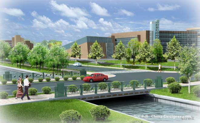 上海某大学新校区桥梁景观设计-李道楷的设计师家园-学校