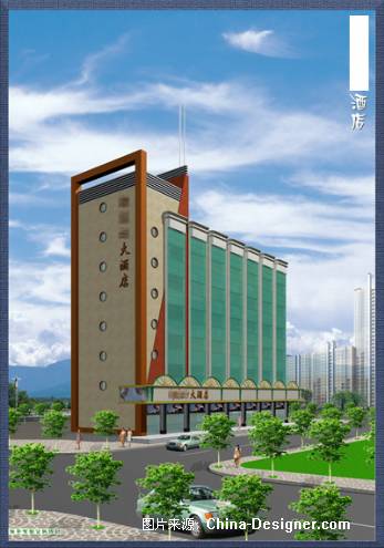 宾馆外装方案-来者的设计师家园-酒店宾馆