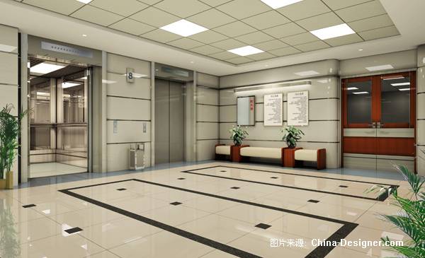 《医院电梯间-设计师:程林茁.设计师家园-程林茁#中国建筑与室内设
