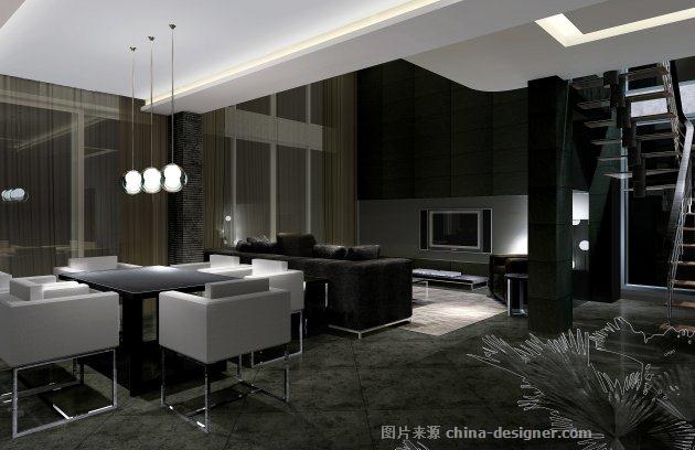 城南一号经典黑白灰现代风格装修效果图-林传波的设计师家园-现代简约