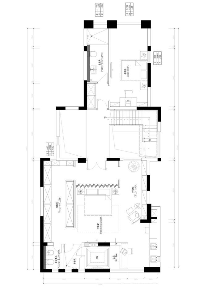 西安鸿基紫韵楼盘联排叠加别墅-李翔的设计师家园-空间感