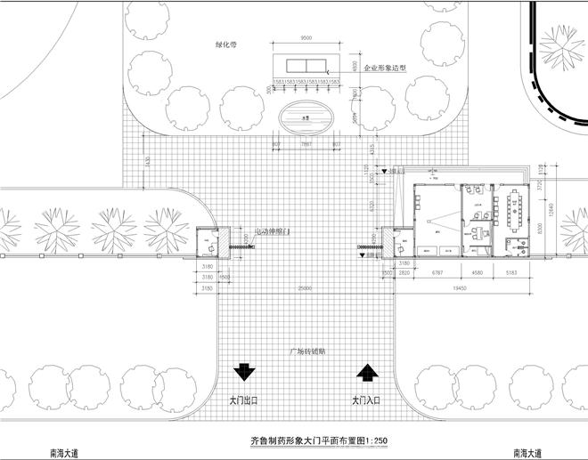 齐鲁制药厂大门-潘国梁的设计师家园-后现代主义,工厂厂区