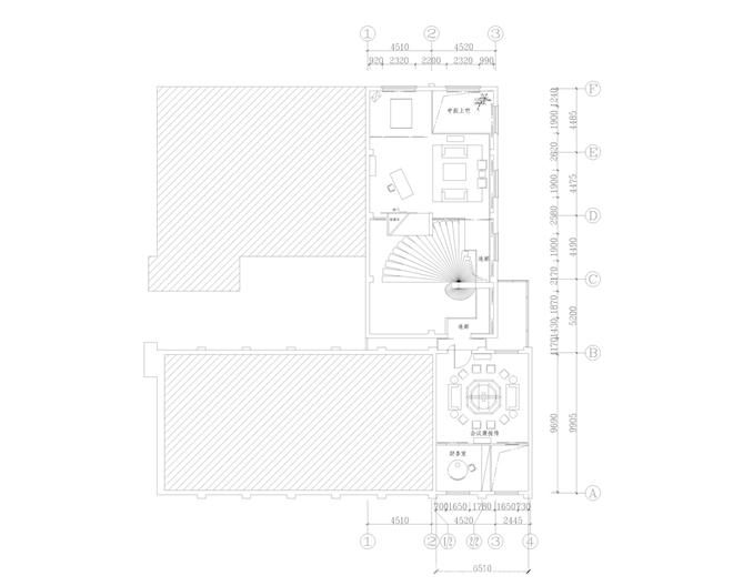 浮尘设计工作室室平面图2