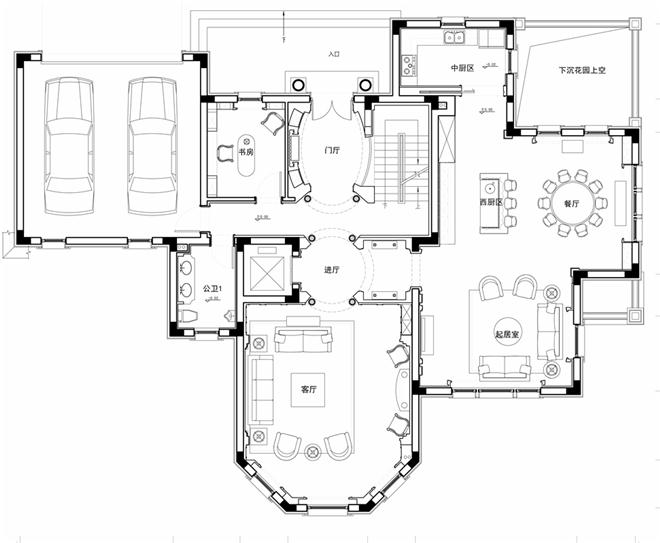 仙华檀宫别墅样板房 n4型-蔡军的设计师家园-别墅样板间,新古典主义