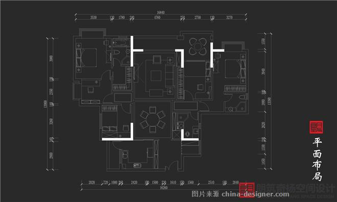 顺德大良海悦新城39座1户型整体设计方案-朗筑奇扬空间设计组的设计师