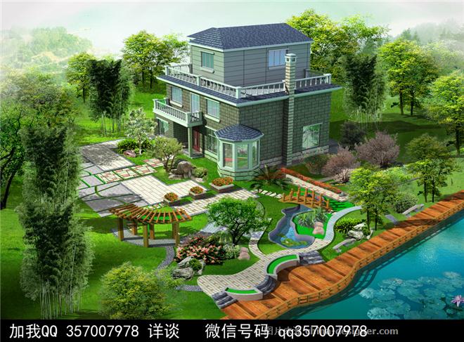 庭院景观设计案例-景观设计装饰设计的设计师家园-叠拼别墅,庄园,空中