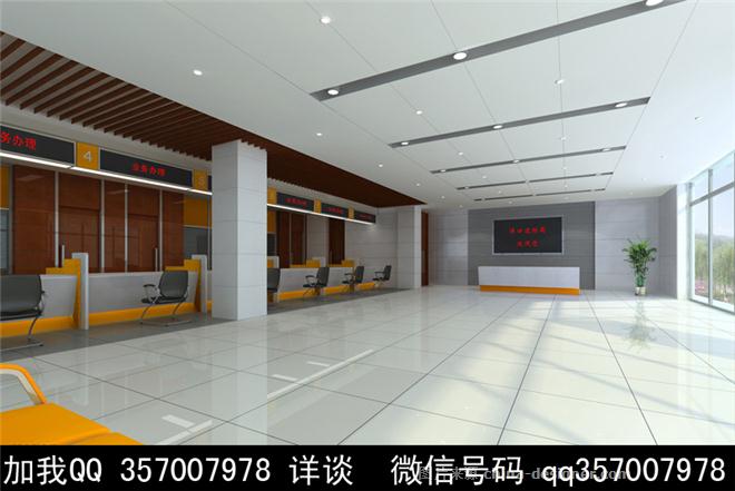 办公楼大厅设计案例效果图-室内设计师93的设计师家园-服务大厅,办公
