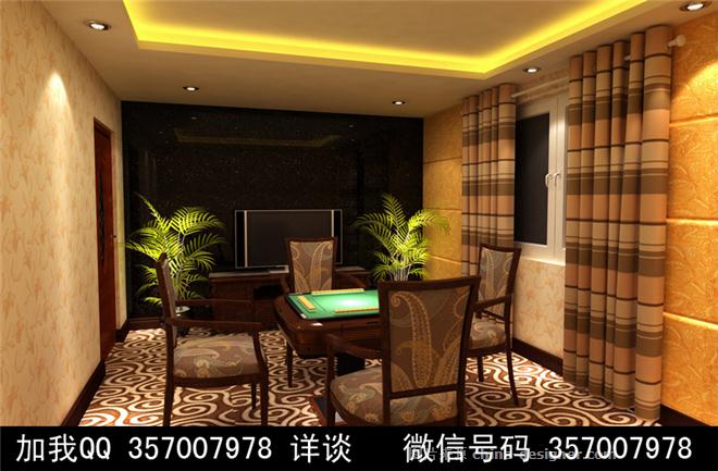 棋牌室设计案例效果图-室内设计师93的设计师家园-娱乐会所,ktv,夜