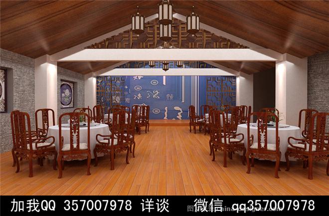 中式餐厅设计案例效果图-室内设计师93的设计师家园-中式餐厅 高档