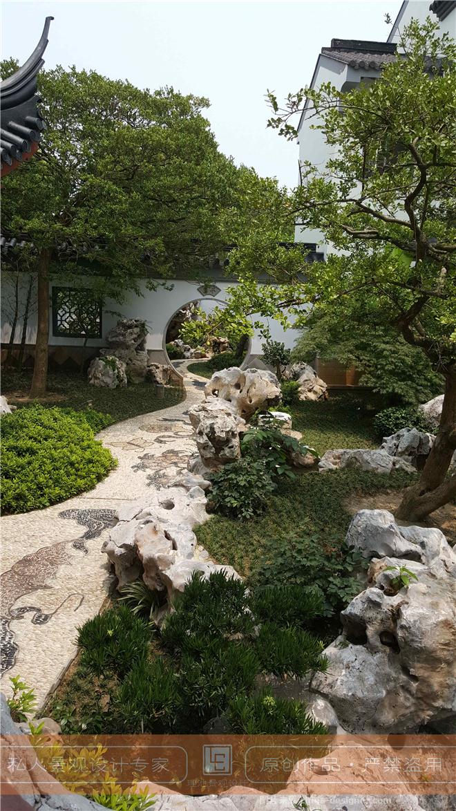 银湖花园沈总庭院业绩-李航的设计师家园-请选择,苏式庭院设计,景观