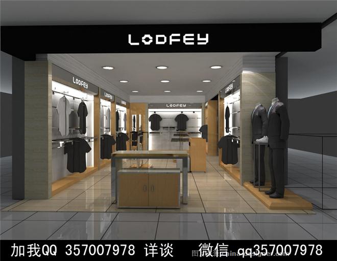 男装服装店设计案例效果图-室内设计师93的设计师家园-男装 服装专卖