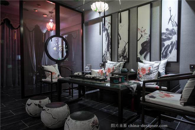 爱莲说-田永红的设计师家园-休闲会所,新中式,黑色,灰色