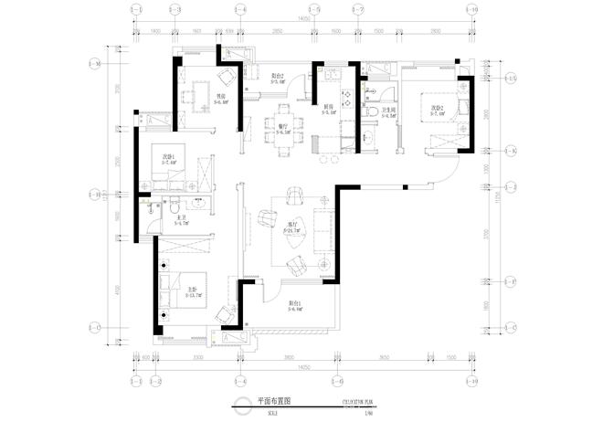 东湖城样板间-张纪中的设计师家园-住宅样板间,简美风格,灰色