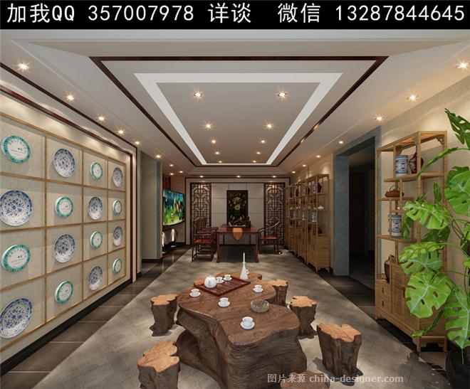 茶室设计案例效果图-室内设计师93的设计师家园-自助餐厅,茶餐厅,农家