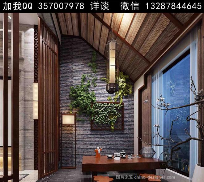 茶室设计案例效果图-室内设计师93的设计师家园-自助餐厅,茶餐厅,农家