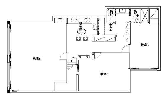 九江新印象画室-李治的设计师家园-培训中心,现代简约,青春活力,蓝色