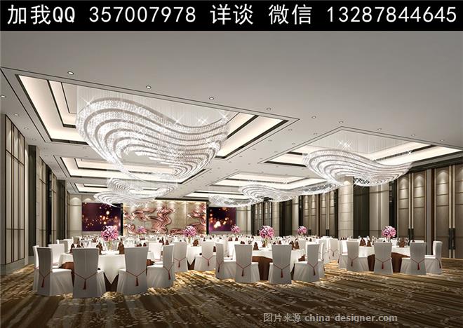 宴会厅设计案例效果图-室内设计师93的设计师家园-快餐店,中餐厅,西