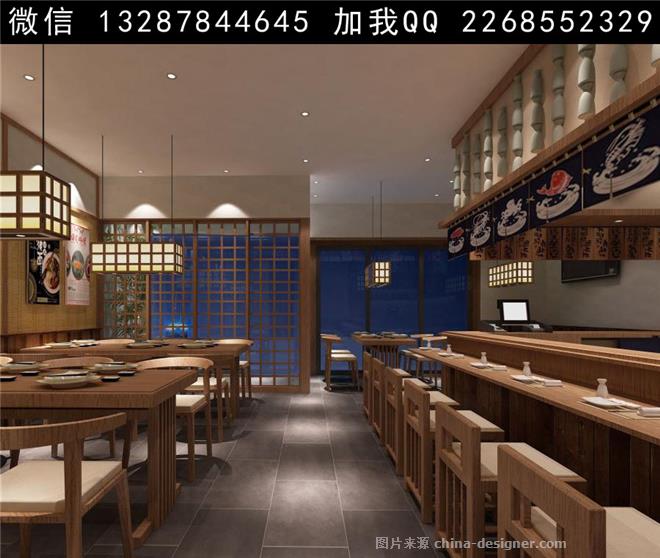 寿司店设计案例效果图-室内设计师93的设计师家园-农家菜,料理,西