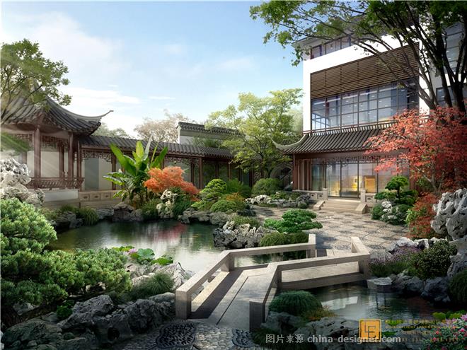 常州太湖庄园沈先生别墅景观设计-李航的设计师家园-独栋,传统中式