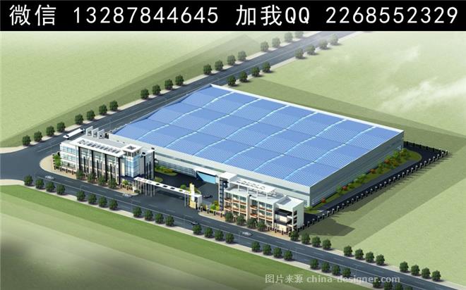 工厂规划设计案例效果图-室内设计师93的设计师家园-办公区,服务大厅