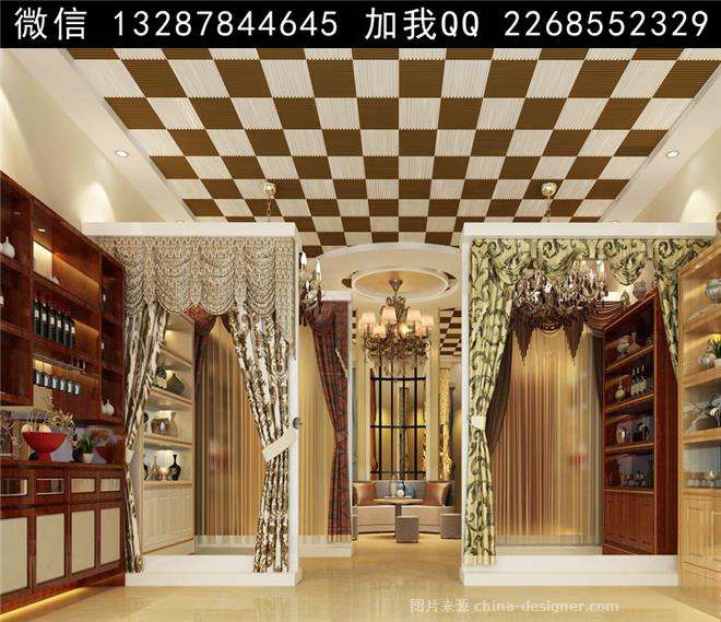 壁纸店设计案例效果图-室内设计师93的设计师家园-衣物洗护店,数码