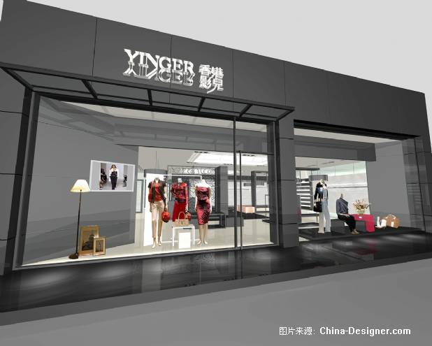 展厅门头效果图-彭会芳的设计师家园-关键字