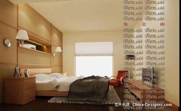 客房-朱宏彬的设计师家园-30-50万,别墅,卧室,现代,中式