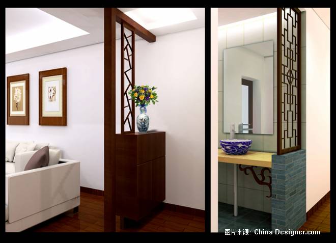 客厅及过道隔断-杨波的设计师家园-中式