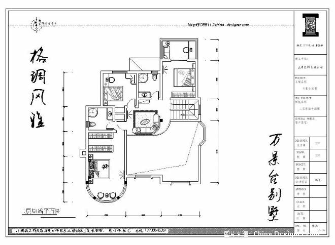 南充万景台别墅a2型二层平面布局图-祝艺的设计师家园-20-30万,别墅