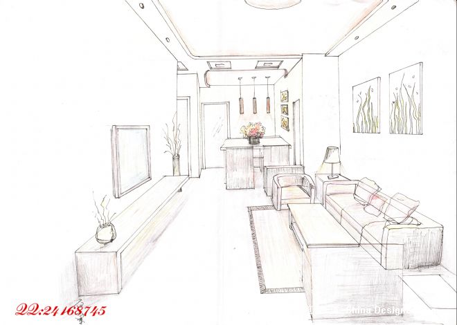 手绘4-上海南羽建筑装饰工程有限公司的设计师家园-10-20万,三居,客厅