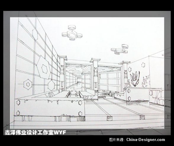 transformers酒吧vip区线稿-鑫泽伟业设计工作室 赵工在线-老赵的设计