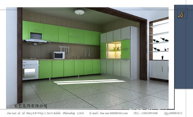 家艺装饰图框31-巴彦淖尔市家艺装饰有限公司的设计师家园-厨房,沉稳图片