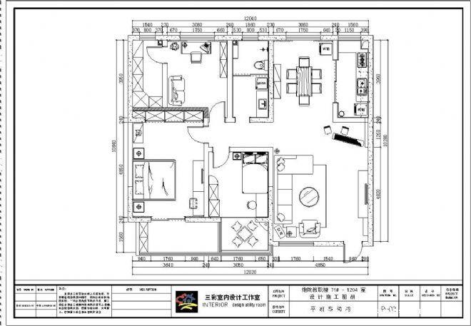 平面布局图-孔 亮的设计师家园-三居,温馨