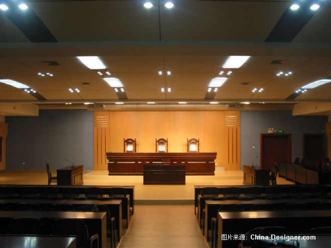 法庭实景-广州佳音声学灯光工程设计有限公司的设计师家园-法庭