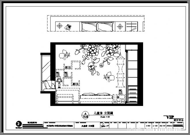 儿童房-a立面图-祝艺的设计师家园-现代