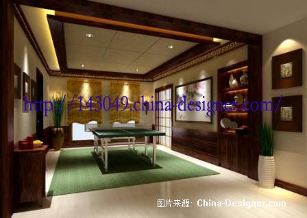8乒乓球室 - 复制副本-蔡文华的设计师家园-200万以上,别墅,玄关,棕色