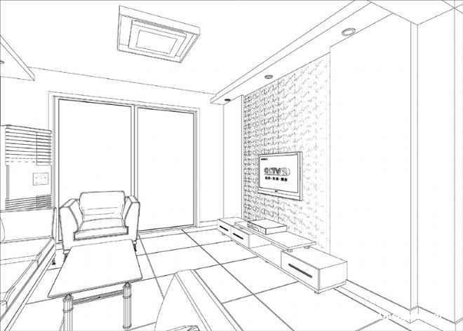 小周的客厅手绘图02-张真伍的设计师家园-现代