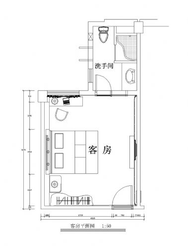 客房平面图-徐传磊的设计师家园-橙色,现代