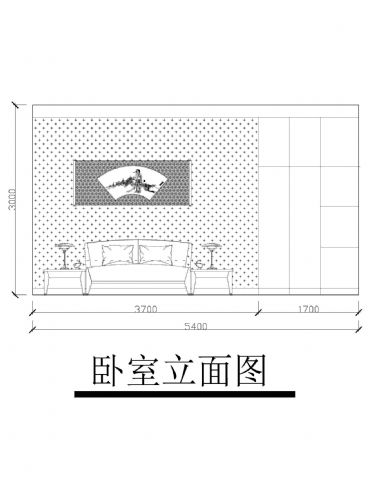 卧室立面图-潘洪波的设计师家园-卧室立面图