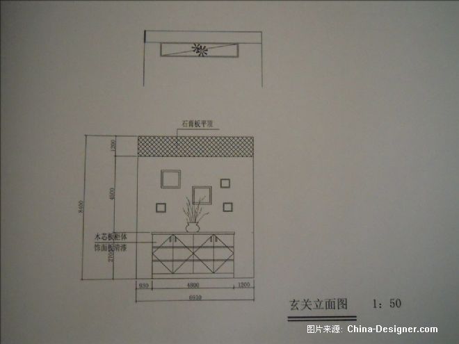 玄关立面图-魏娅琴的设计师家园-别墅,现代