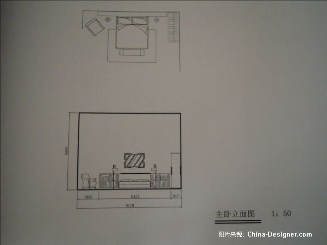 主卧立面图-魏娅琴的设计师家园-别墅