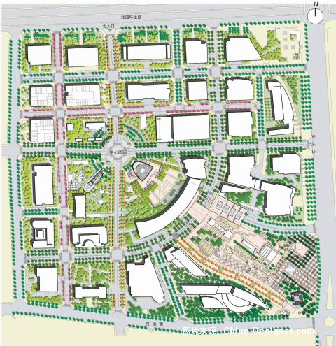 北京中关村西区街道景观规划设计-郭震的设计师家园-街道景观