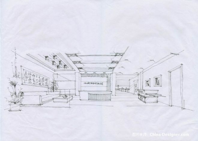 柏雅有限公司前台手绘图-叶心军的设计师家园-现代