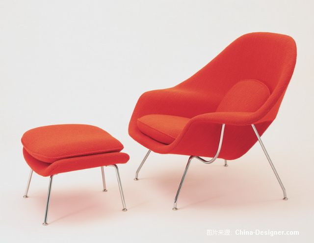 cf078茶餐厅餐饮家具,欧式简约子宫椅womb chair,埃罗·沙里宁沙发