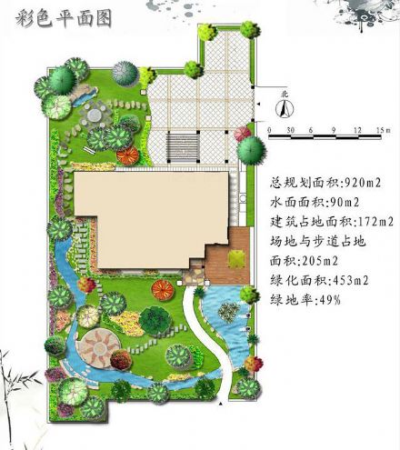 沈阳别墅庭院园林设计景观绿化施工建筑效果图制作表现