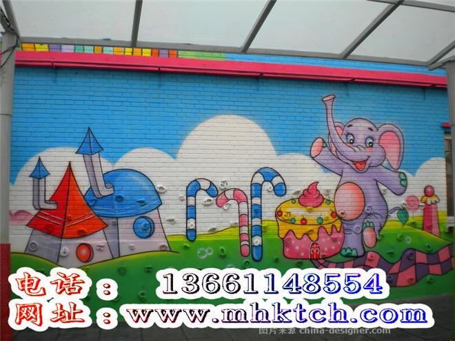 石景山幼儿园墙体楼体卡通彩绘卡通喷绘墙面装饰-北京迪阳装饰工程