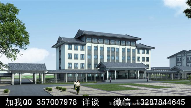 办公楼外观设计案例效果图-室内设计师93的设计师家园-692914